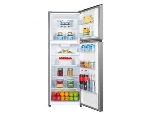 هايسنس ثلاجة بابين 249 لتر فضي