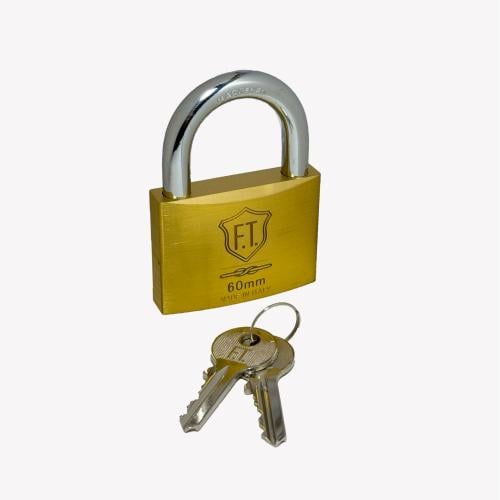 قفل نحاس إيطالي ثقيل مقاس 70 ملم