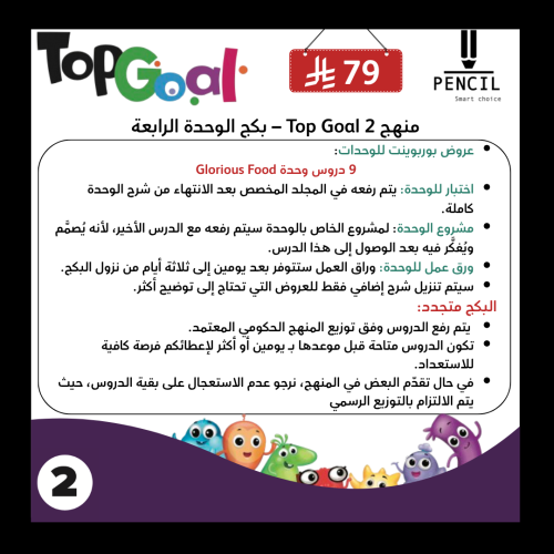 Top Goal 2 – Grade 5/6 – Unit 4