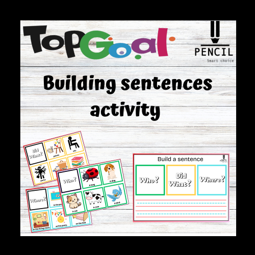 Building sentences activity