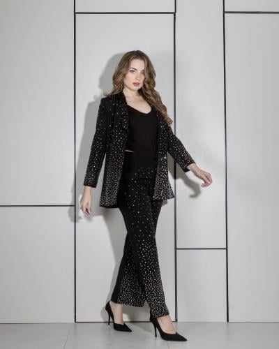 بدلة جاكيت و بنطلون بستايل لامع