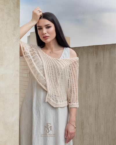 فستان لينن إيطالي بيج