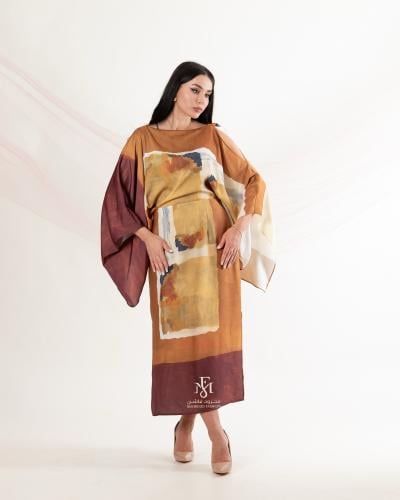 طقم قطعتين بلوزه بقصة كاب وتتوره