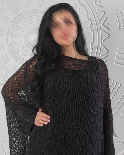 طقم قطعتين فستان و سويتر تريكو