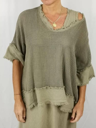 طقم قطعتين فستان بلا أكمام و بلوزه