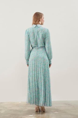 فستان مورد اخضر نعناعي