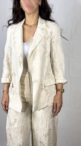 طقم بدله مطرزه بجاكيت و بنطلون