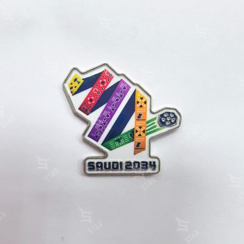 بروش لوقو كأس العالم 2034 معدن