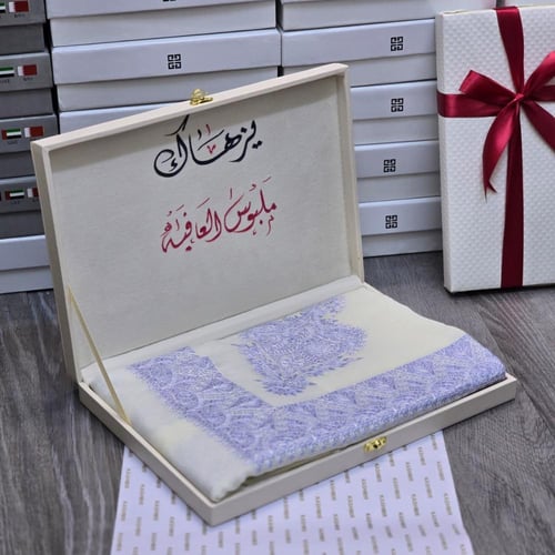 شال كشميري رجالي صوف طبيعي