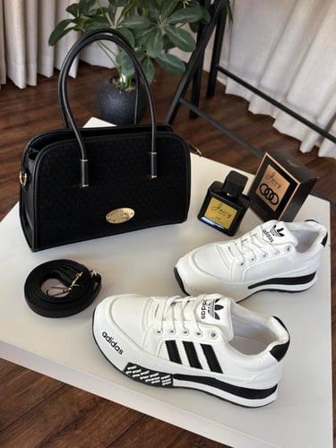 هدايا نسائيه جديدة طقم شنطه مع شوز