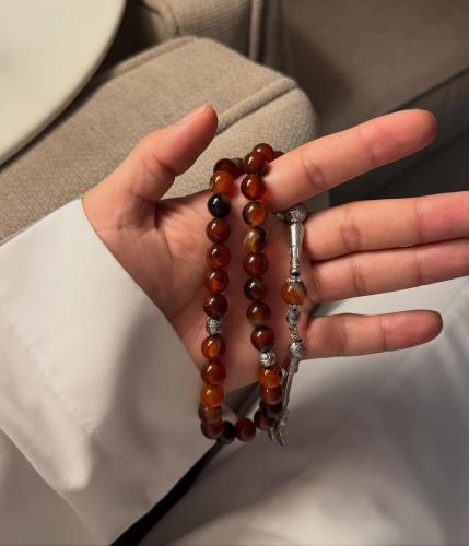 سبحه مليكة عقيق اصلي