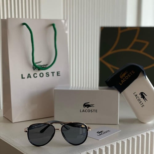 نظارة ماركة لاكوست مع الملحقات