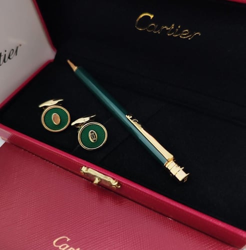 طقم قلم وكبك كارتير موديل جديد