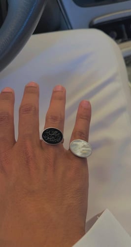 خاتم رجالي بالاسم حسب الطلب