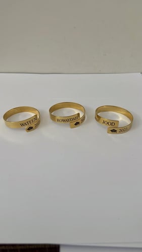 اساور تخرج 2025 مطليه ذهب