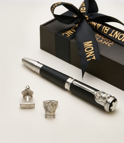 طقم كبك وقلم مونت بلانك