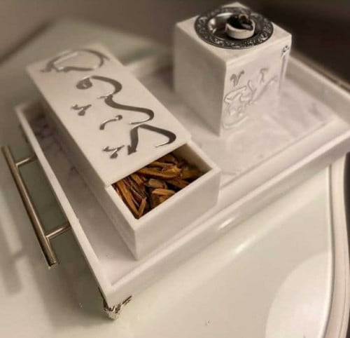 مباخر رخام بالاسم تصميم حسب الطلب