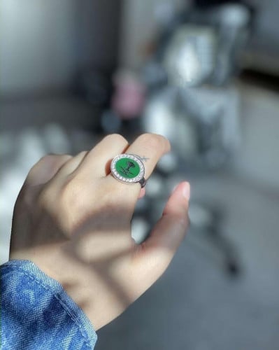 خاتم فضة نسائي سيفين ونخله