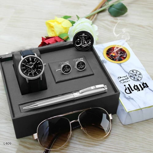 طقم ساعه كبك نظاره قلم مسكة جوال