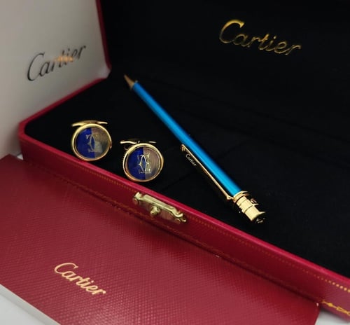 طقم قلم وكبك كارتير موديل جديد
