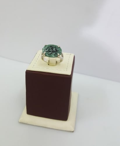 خاتم فضه رجالي ماربل زيتي