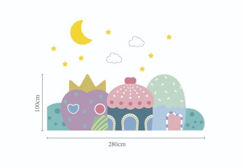 ديكور الحائط الكبير - ارض العجايب