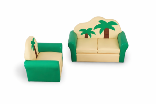 طقم كنب الجزيرة ٢ مفرد ١ مزدوج