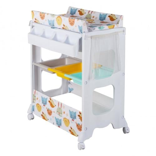 Integrated diaper changing unit