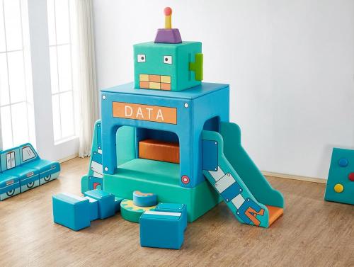 الرجل الآلي الكبير مع الزحليقة والجلسات