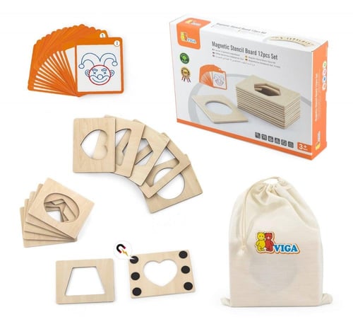 مجموعة التمارين الجدارية المغناطيسية مع 9 أنشطة مخ...