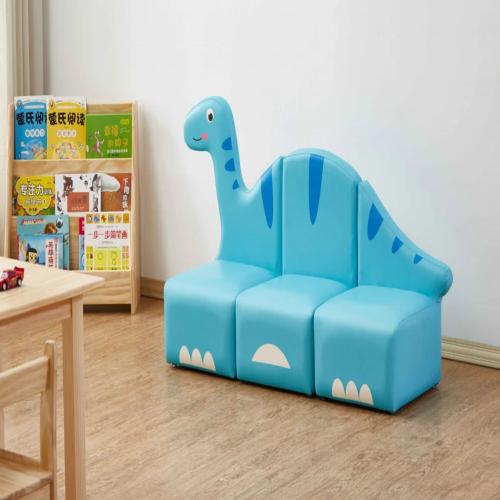 كنب صوفا ثلاثي - ديناصور أزرق