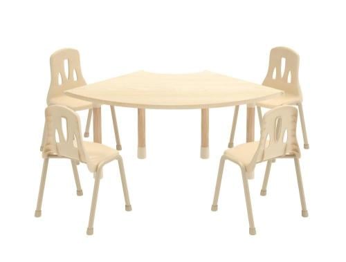 طاولة المرح الخشبية - أرجل حديد قابلة لتغيير الارت...