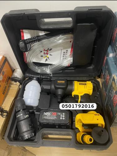 طقم دريل و مضخة غسيل شركة NEO POWE ٢"١ بقوة ١٤٨ بط...