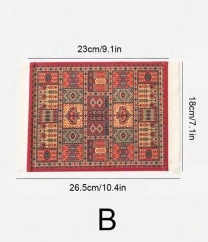 كوستر بساط للأكواب شكل سجاد B 26*18