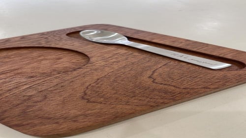 ملعقة اسبريسو أكمي مع كتابة ليزر - Espresso spoon...