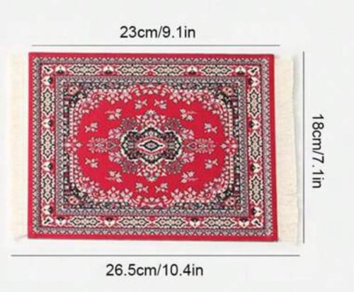 كوستر بساط للأكواب شكل سجاد 26*18 A