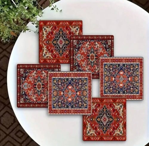 كوستر خشب مربع