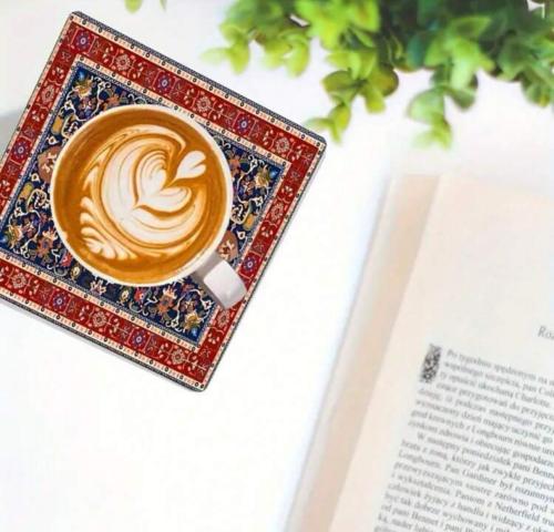 كوستر خشب مربع