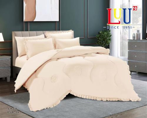 DJB-06 - لحاف صيفي وجهين مكشكش منفوخ - مزدوج