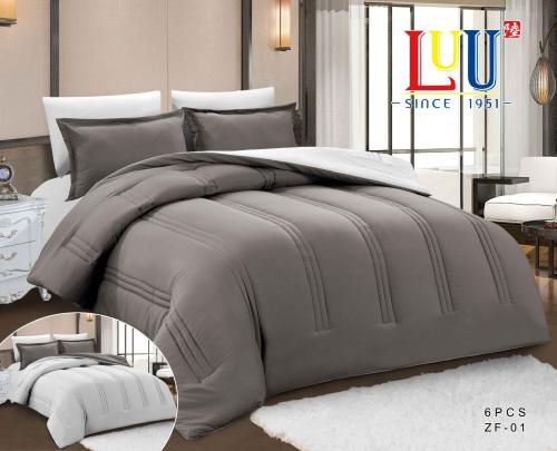 ZF لحاف صيفي وجهين منفوخ - مزدوج