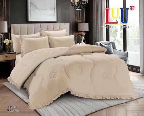 DJB-02 - لحاف صيفي وجهين مكشكش منفوخ - مزدوج