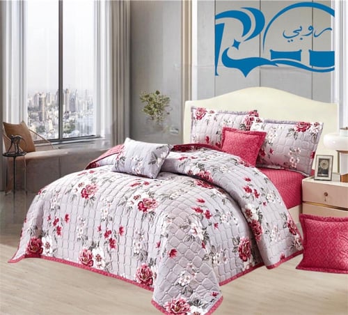 طقم مفرش "المضغوط المشجر" الصيفي (7 قطع) – أناقة و...