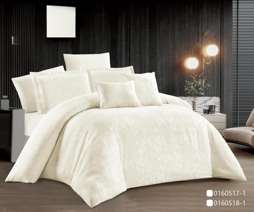 مفرش فندقي نفرين مطرز 8 قطع