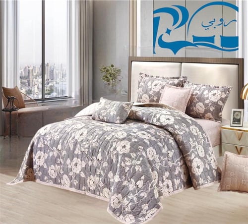 طقم مفرش "المضغوط المشجر" الصيفي (7 قطع) – أناقة و...