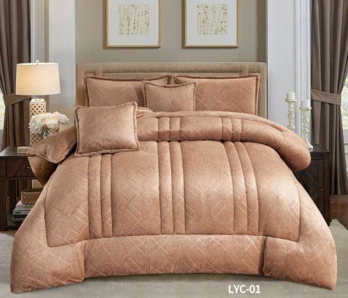 مفرش LOVE LYC نفرين مخمل فرو 6 قطعة