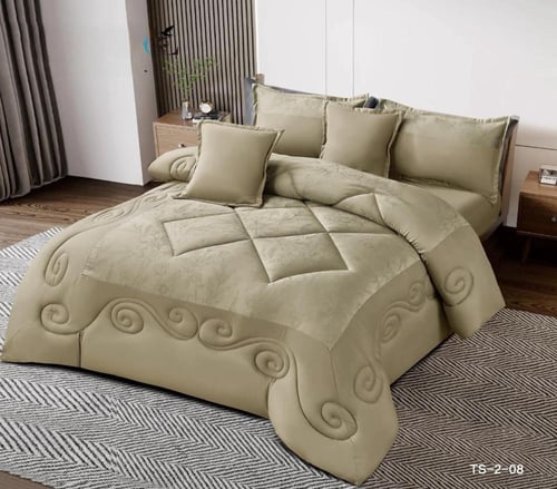 طقم لحاف نفرين صيفي "رويال إمبوس" – فخامة التفاصيل...