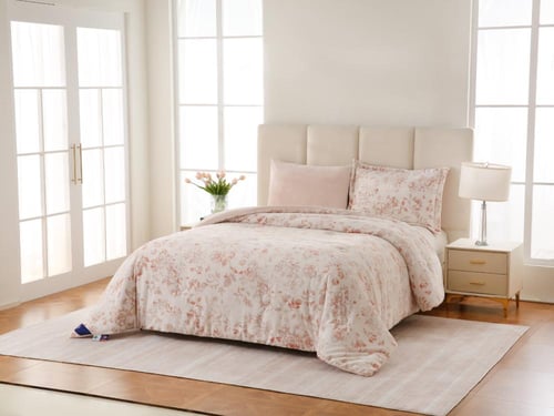 لحاف مخمل شتوي فاخر (نفر ونص - 4 قطع