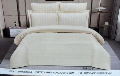 طقم لحاف مايكروفايبر فاخر (4 قطع) - نعومة دائمة ور...