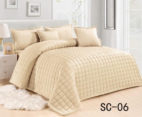 مفرش مخمل مضغوط ساده نفر ونص 4ق