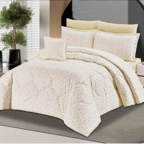 مفرش صيفي قطن نفر ونص – 4 قطع | جودة فائقة وراحة م...